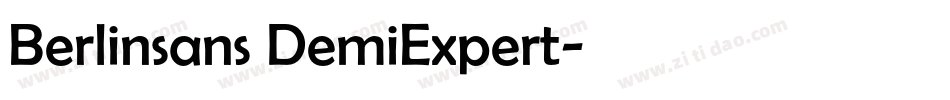 Berlinsans DemiExpert字体转换